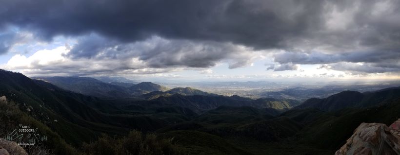 storm moving in over mountains